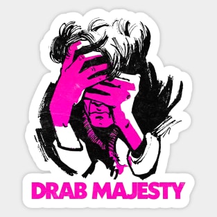 Drab Majesty ::: Retro Style Fan Design Sticker